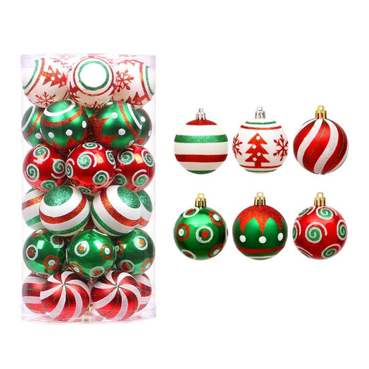 6cm Christmas Ball Ornaments 30 Pieces Of Shatter Proof Christmas Tree Ornaments for 2021 Xmas Holidays V1294-YM0523-10317019