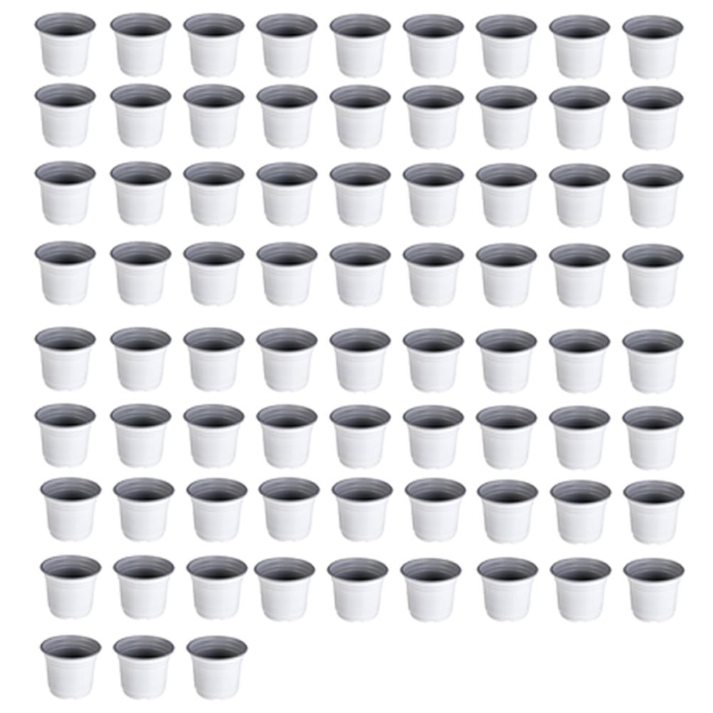 75 Pcs Plastic Plant Flower Pot Nursery Transplanting Pot Seeds Container Garden Decoration V1294-YM0523-10317349