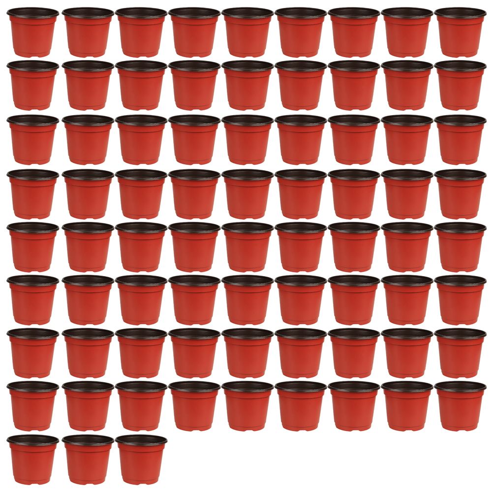 75 Pcs Plastic Plant Flower Pot Nursery Transplanting Pot Seeds Container Garden Decoration V1294-YM0523-10317349