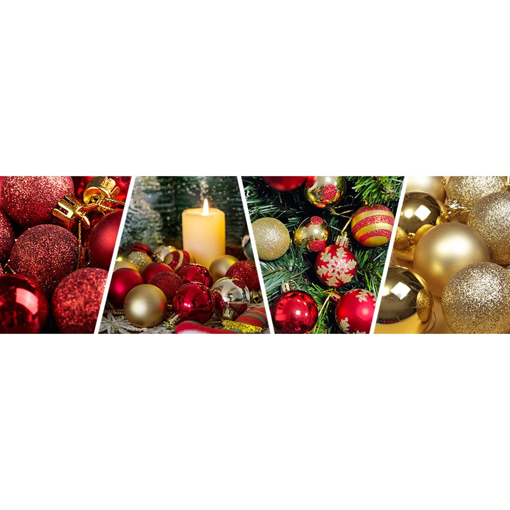 50PCS 4CM Shatterproof Christmas Ball Decorations Christmas Tree Ornaments Electroplating Balls Pendant for V1294-YM0523-10317402