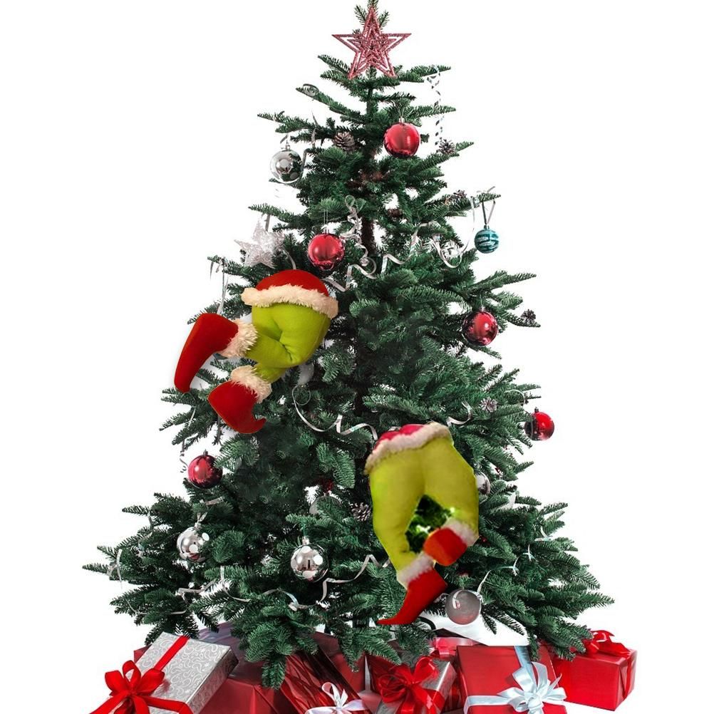 Christmas Thief Stole Wreath Christmas Decorations Christmas Burlap Garland for Doors Windows and Walls V1294-YM0523-10317438