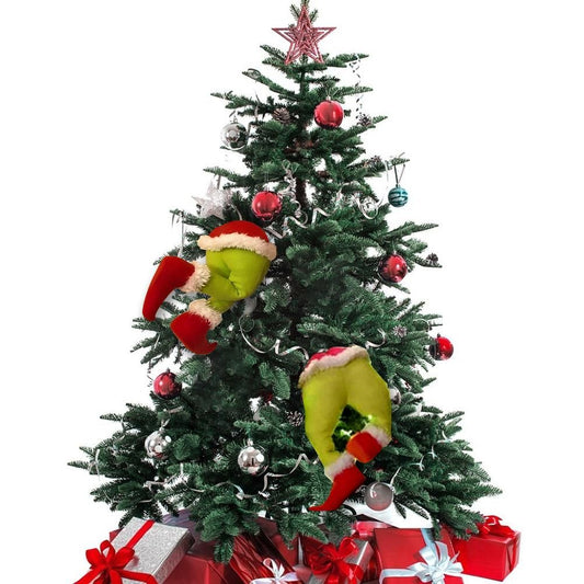 Christmas Thief Stole Wreath Christmas Decorations Christmas Burlap Garland for Doors Windows and Walls V1294-YM0523-10317438