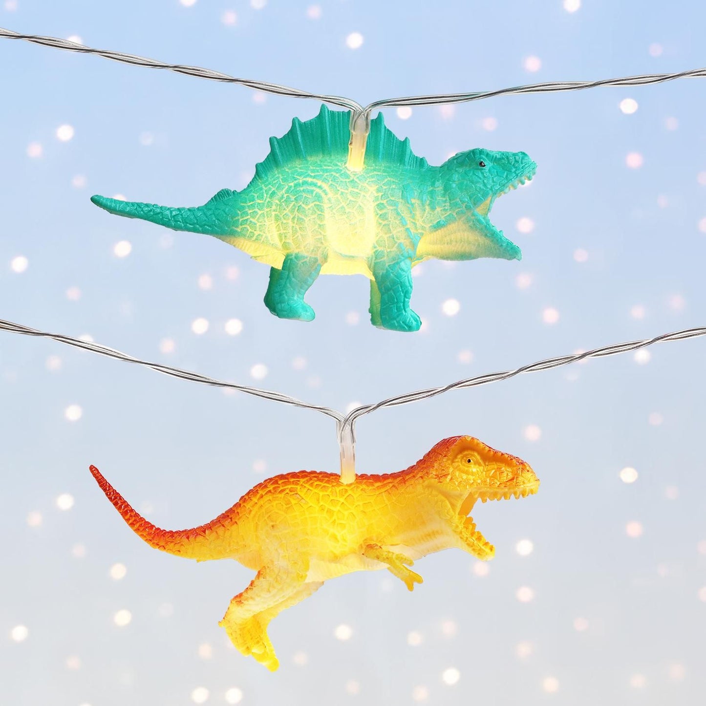 2 Meter 10 LED Fairy Lights Dinosaur String Light Decorative Lamp Party Fun Night Light Children's Room V1294-YM0523-10317881