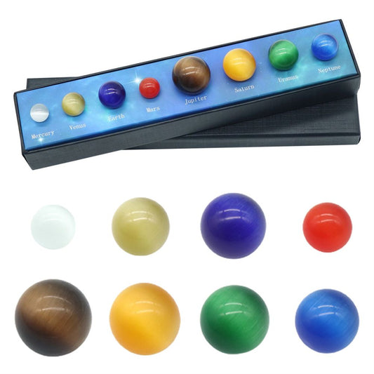 Opal Eight Planets Universe System Planets Popular Science Planet Set Educational Ornaments For Kids Teens V1294-YM0523-10318034