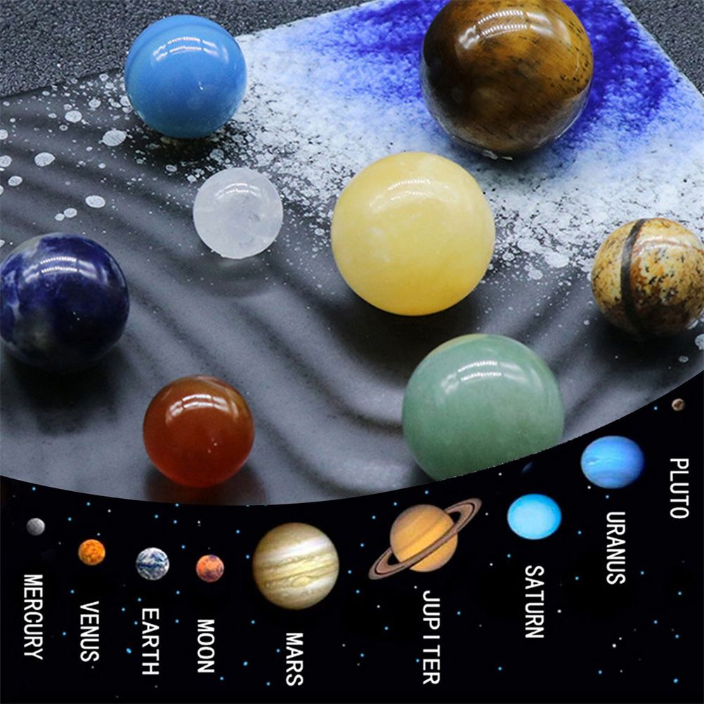 Opal Eight Planets Universe System Planets Popular Science Planet Set Educational Ornaments For Kids Teens V1294-YM0523-10318034