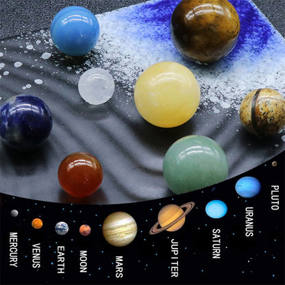 Opal Eight Planets Universe System Planets Popular Science Planet Set Educational Ornaments For Kids Teens V1294-YM0523-10318034