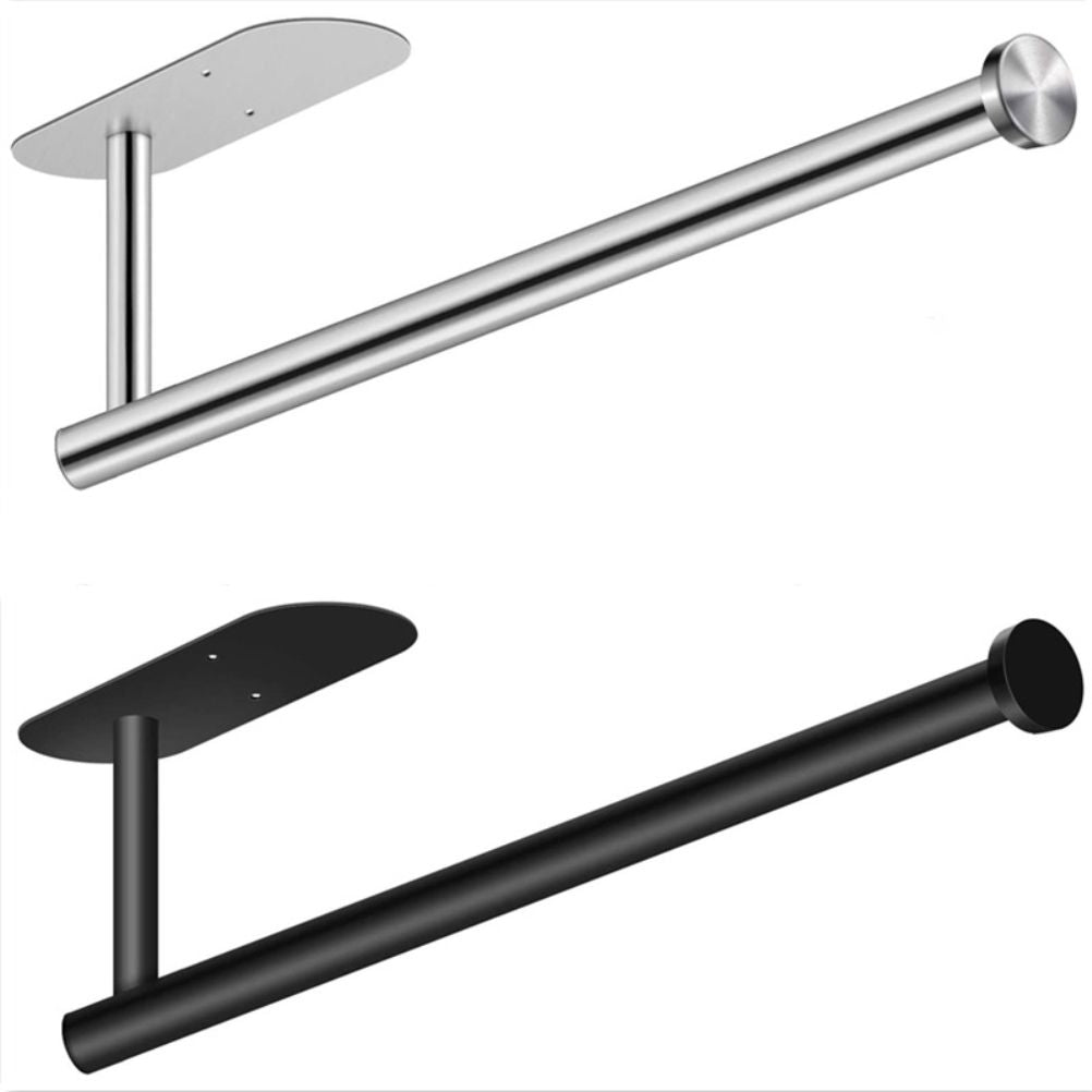 Paper Towel Holders Wall Mount Under Cabinet Self Adhesive Drilling Stainless Steel Paper Towel Rolls Holder V1294-YM0523-10318241