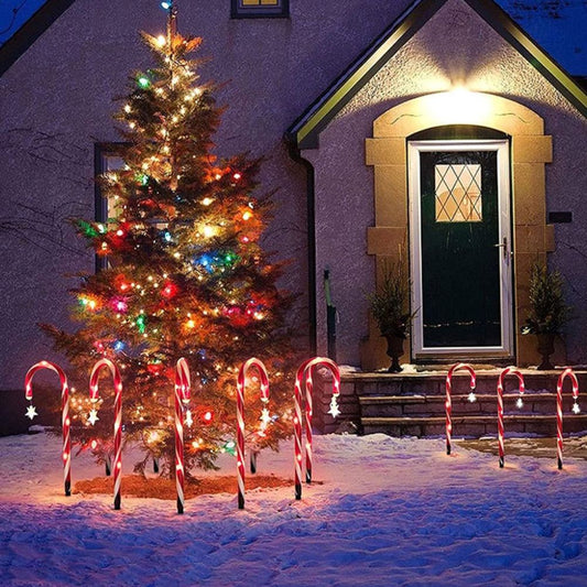 Outdoor Solar Garden Lamp Waterproof Solar Christmas Cane Stake Light Lawn Yard Ornament for Indoor or Outdoor V1294-YM0523-10318894