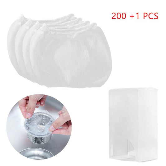 200 Pcs Sink Strainer Bag Sink Filter Net with Storage Case Sink Mesh Bag for Kitchen Waste Garbage V1294-YM0523-10318897