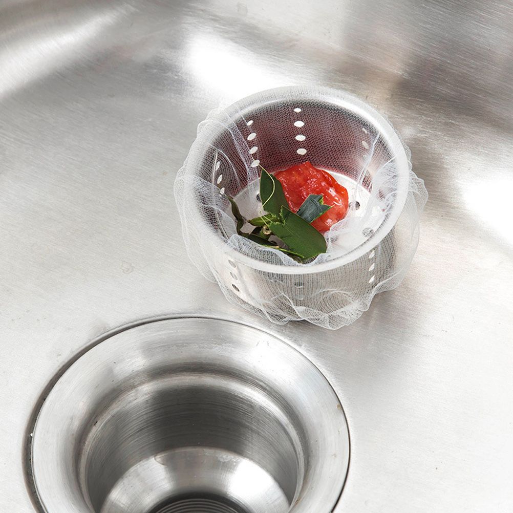 200 Pcs Sink Strainer Bag Sink Filter Net with Storage Case Sink Mesh Bag for Kitchen Waste Garbage V1294-YM0523-10318897