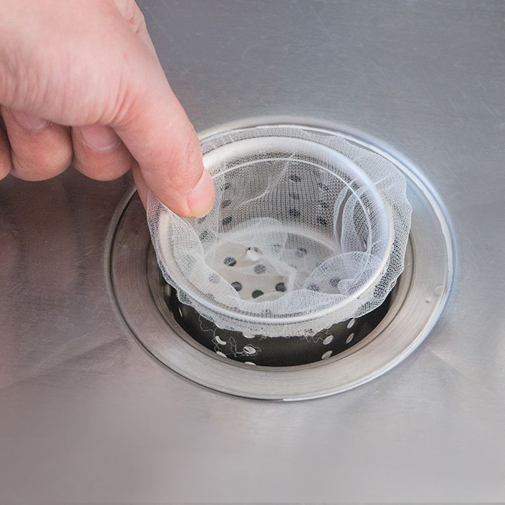 200 Pcs Sink Strainer Bag Sink Filter Net with Storage Case Sink Mesh Bag for Kitchen Waste Garbage V1294-YM0523-10318897
