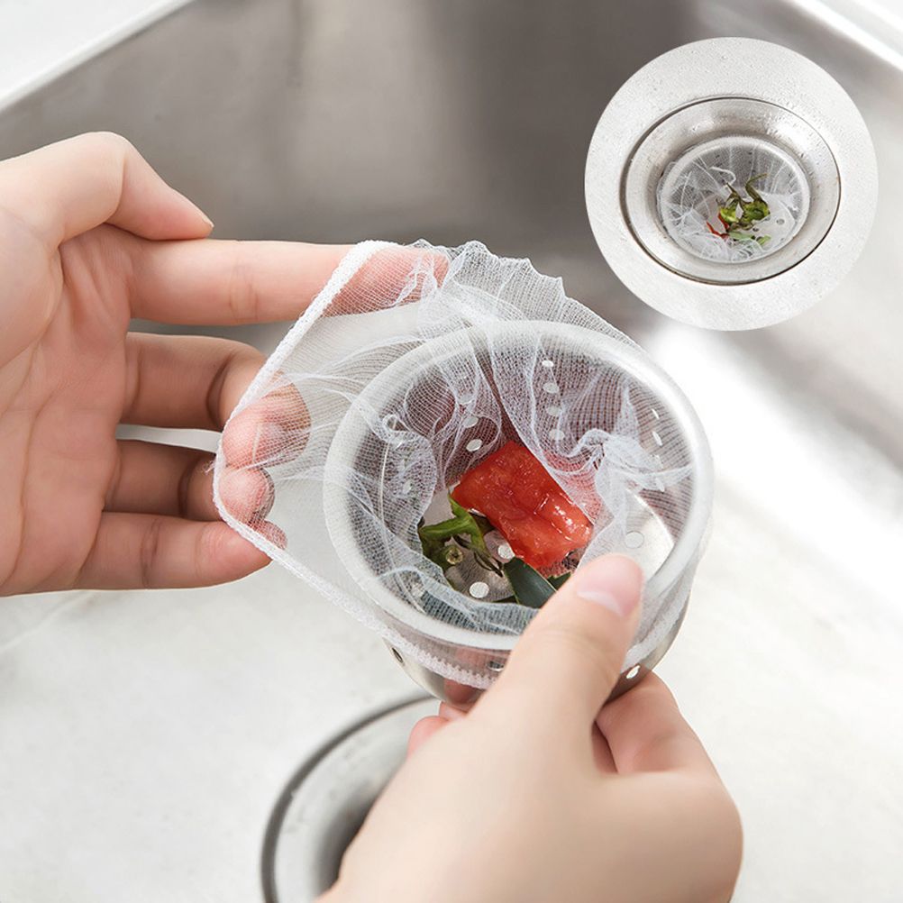 200 Pcs Sink Strainer Bag Sink Filter Net with Storage Case Sink Mesh Bag for Kitchen Waste Garbage V1294-YM0523-10318897