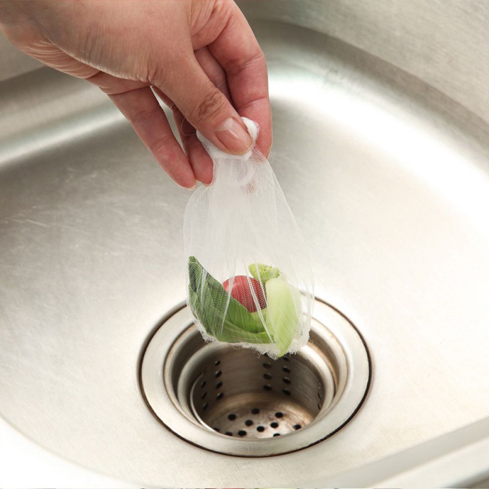 200 Pcs Sink Strainer Bag Sink Filter Net with Storage Case Sink Mesh Bag for Kitchen Waste Garbage V1294-YM0523-10318897
