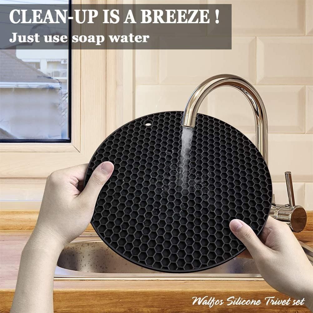 Silicone Trivet Mat Pot Holder Multipurpose Hot Pads Silicone Heat Resistant Coasters Cup Insulation Mat V1294-YM0523-10319373