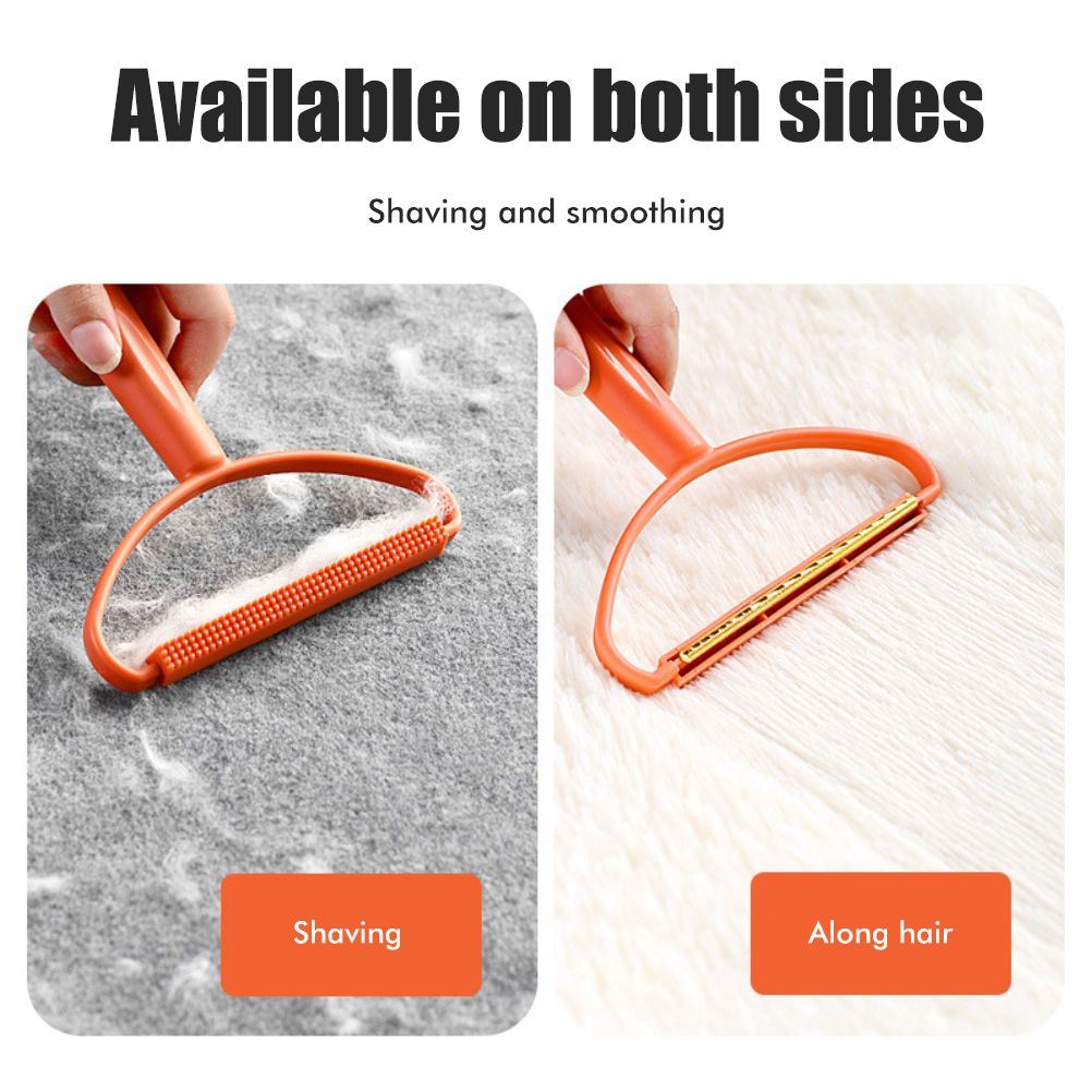 Portable Lint Remover for Clothes Blankets Manual Fuzz Shaver Reusable Double Sided Lint Remover Brush V1294-YM0523-10319733