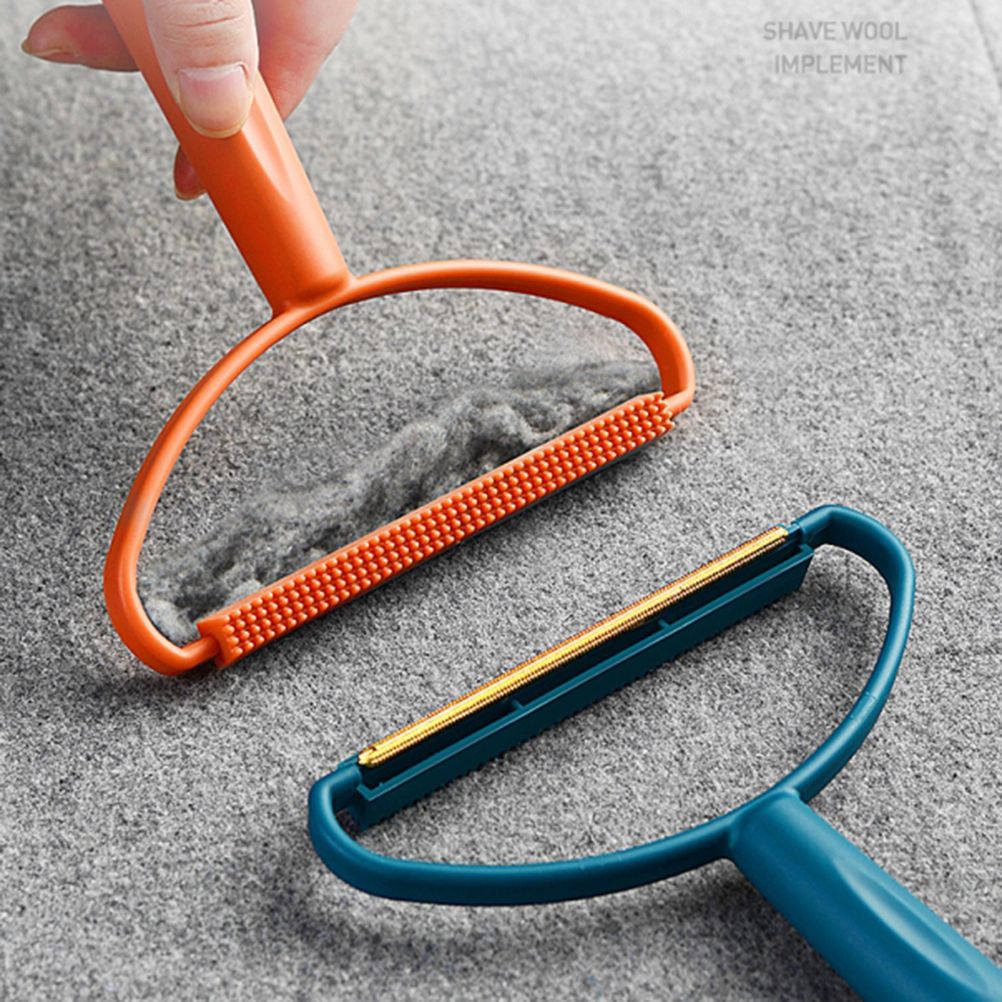 Portable Lint Remover for Clothes Blankets Manual Fuzz Shaver Reusable Double Sided Lint Remover Brush V1294-YM0523-10319733