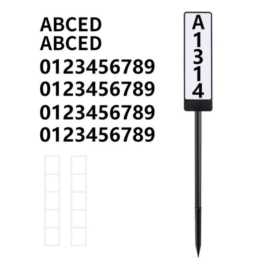 Solar Powered Lighted House Address Numbers Light LED Illuminated with Dual Color Outdoor Address Plaque for V1294-YM0523-10319963
