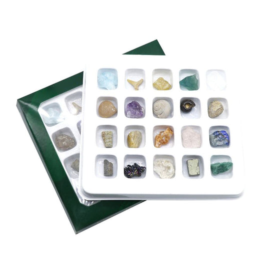 20 kinds of Mini Size Natural Crystal Agate Stone Rocks Minerals Fossils Kids Teaching Materials for Geology V1294-YM0523-10320480