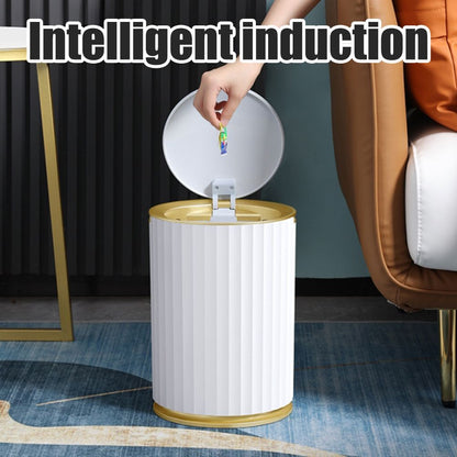 Smart Sensor Trash Waterproof Kitchen Bathroom Sensor Bin with Lid Large Capacity Garbage Waste Bin for V1294-YM0523-10320546