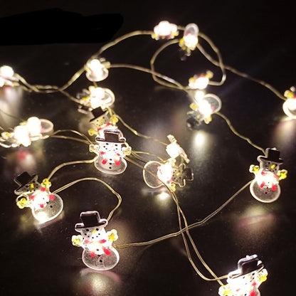 Christmas Decorations Snowman Santa Claus Deer Head Light String Led Copper Wire Light String for Christmas V1294-YM0523-10320967