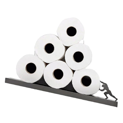 Floating Shelf Toilet Paper Holder Modern Wall Mount Organizer for Rolls Tissues Valentine's Day Gift V1294-YM0523-10321099