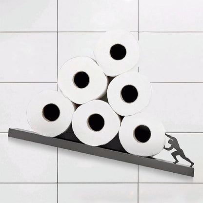 Floating Shelf Toilet Paper Holder Modern Wall Mount Organizer for Rolls Tissues Valentine's Day Gift V1294-YM0523-10321099