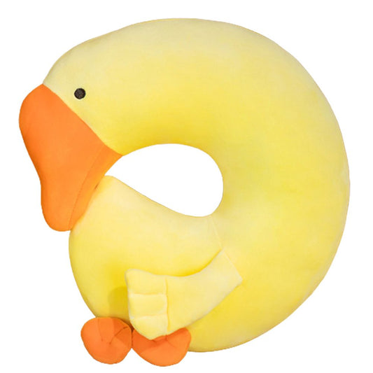 Japanese Anime Duck Plush Dolls Big Goose U Shaped Neck Pillow Cute Stuffed Animal Toy Travel Pillow Birthday V1294-YM0523-10321781