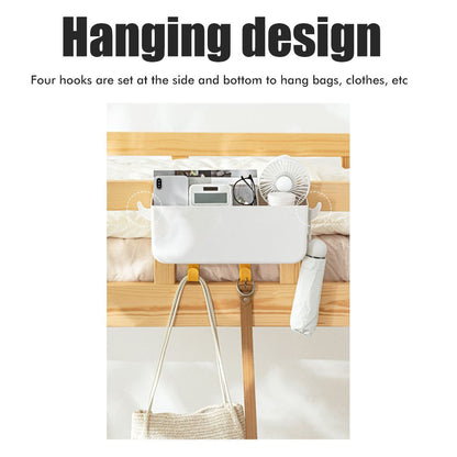 Bed Organizer Plastic Bedside Storage Hanging Basket Bed Table Shelf Basket Rack Organizer V1294-YM0523-10321829