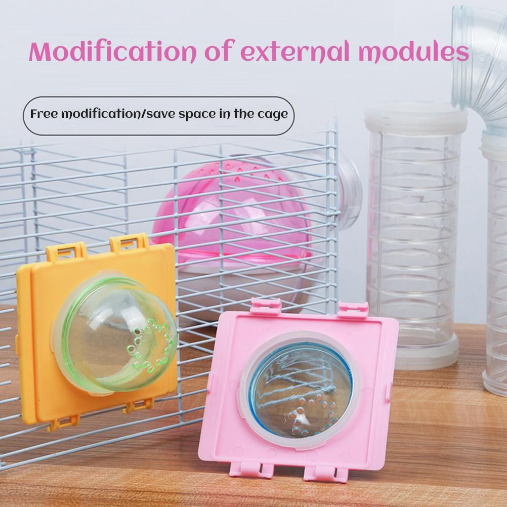 Hamster Tubes Set Transparent Hamster Cage Toys DIY Connection Tunnel Track Rat Toy V1294-YM0523-10321886