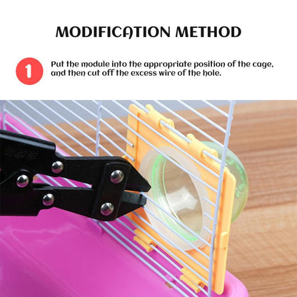 Hamster Tubes Set Transparent Hamster Cage Toys DIY Connection Tunnel Track Rat Toy V1294-YM0523-10321886