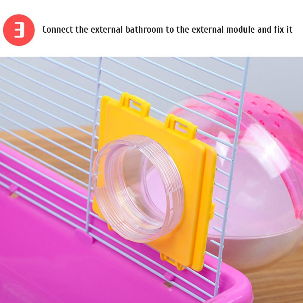 Hamster Tubes Set Transparent Hamster Cage Toys DIY Connection Tunnel Track Rat Toy V1294-YM0523-10321886