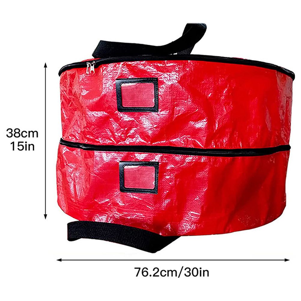 Double Layer Christmas Wreath Storage Bag Large Capacity Wreath Storage Container Wreath Storage Box with V1294-YM0523-10321917