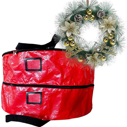 Double Layer Christmas Wreath Storage Bag Large Capacity Wreath Storage Container Wreath Storage Box with V1294-YM0523-10321917