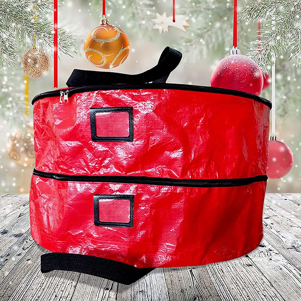 Double Layer Christmas Wreath Storage Bag Large Capacity Wreath Storage Container Wreath Storage Box with V1294-YM0523-10321917
