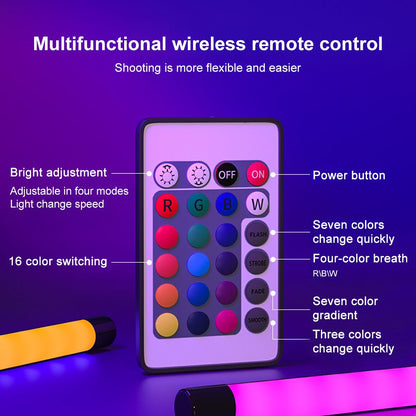 LED Fill Light Portable RGB Colorful Night Light Photography Lighting Stick USB Powered Selfie Lamp V1294-YM0523-10322077