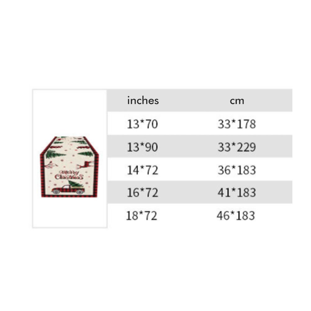 Christmas Gnome Table Runner Dwarf Striped Cotton and Linen Tablecloth Christmas Decoration for Dining Table V1294-YM0523-10322085