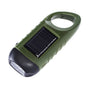 Solar Powered Hand Crank Flashlight Emergency LED Flashlight Survival Flashlight Quick Snap Carbiner V1294-YM0523-10322203