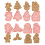 8 Pcs/Set DIY Christmas Biscuit Mould Cartoon Cutter 3D Biscuits Mold Plastic Baking Mould Decorating Tools V1294-YM0523-10322801