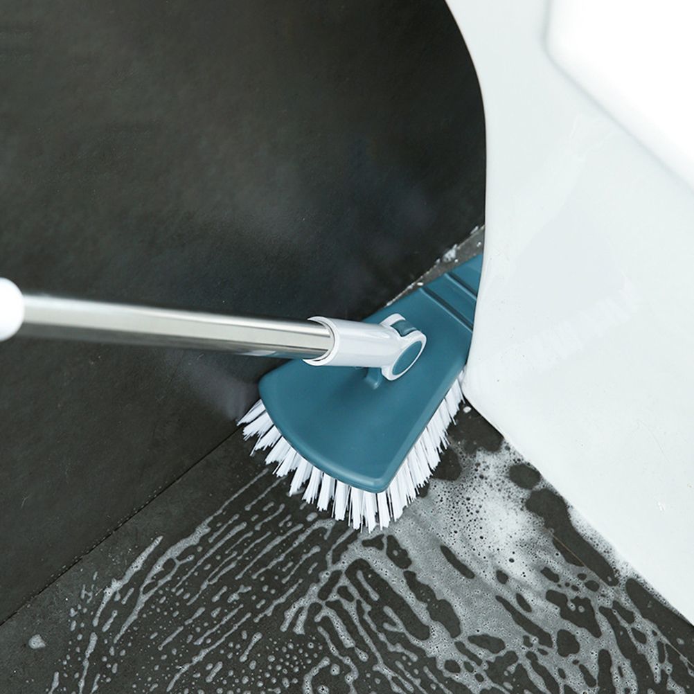 Bendable Corner Scrub Brush with Long Handle Removable Triangle Brush for Stairs Wall Bathroomand Kitchen V1294-YM0523-10322991