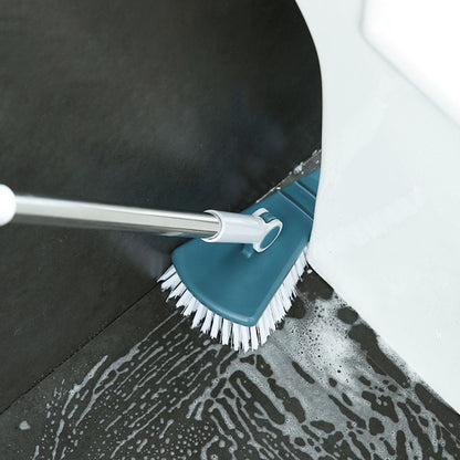 Bendable Corner Scrub Brush with Long Handle Removable Triangle Brush for Stairs Wall Bathroomand Kitchen V1294-YM0523-10322991