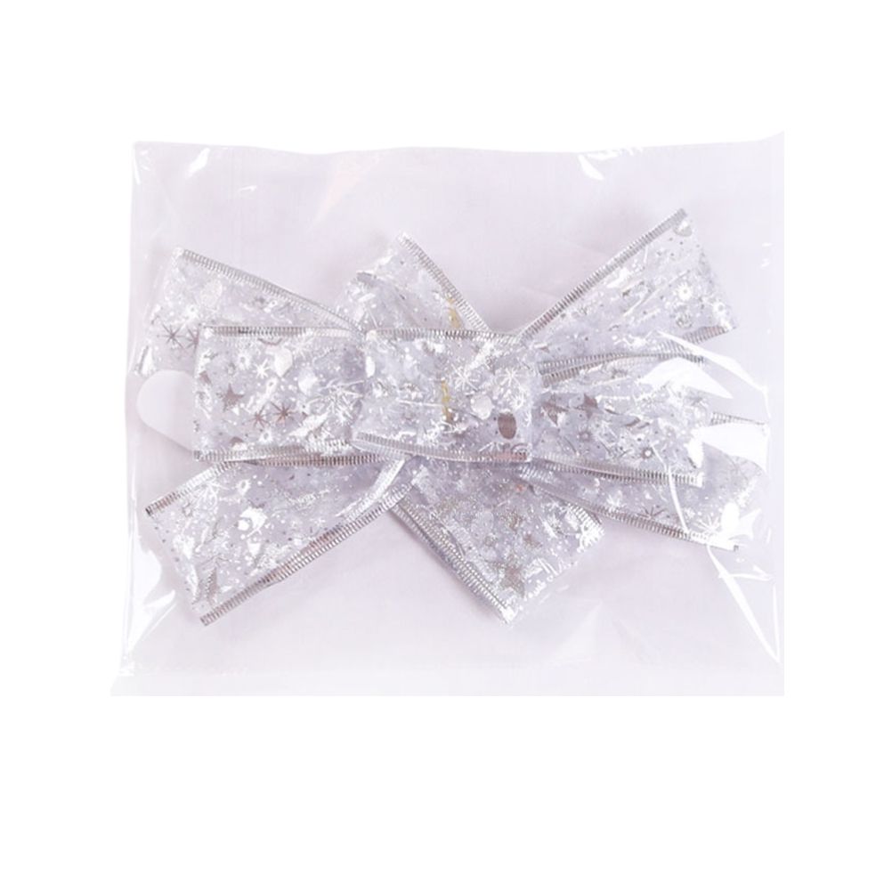 Glowing Christmas Transparent Bow Hanging Pendant Light Up Bow Hanging Ornaments String Lamp for Christmas V1294-YM0523-10323258