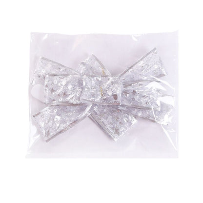 Glowing Christmas Transparent Bow Hanging Pendant Light Up Bow Hanging Ornaments String Lamp for Christmas V1294-YM0523-10323258