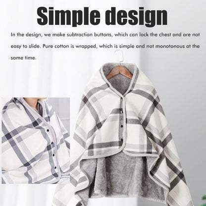 Multifunctional Heated Blanket Heating Warm Scarf Flannel Heating Cape Plush Blanket V1294-YM0523-10323562