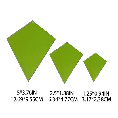 3 Pcs Periwinkle Quilting Template Quilt Stencils Quilter Styling Tool Patchwork Templates Stencil DIY Tool V1294-YM0523-10323663
