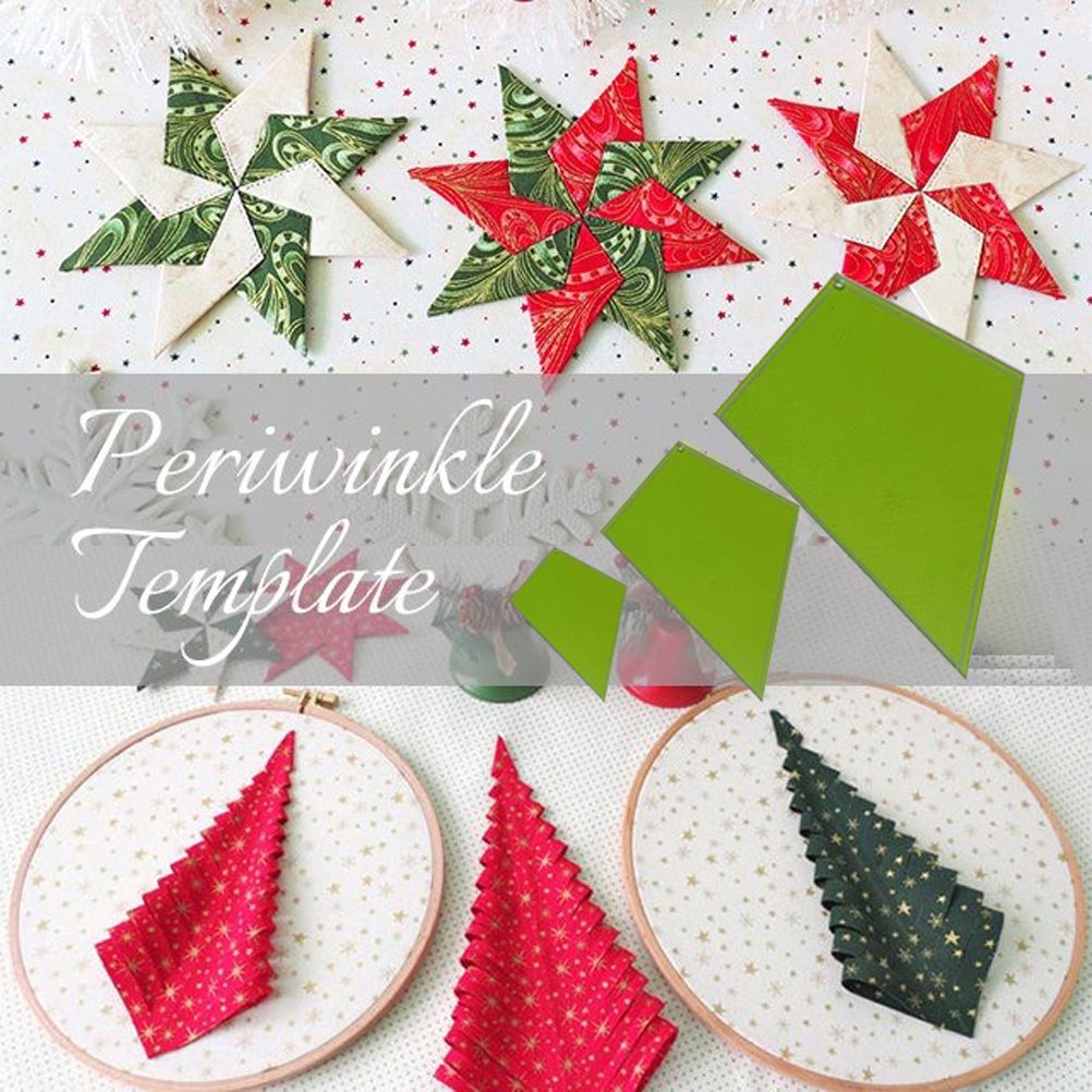 3 Pcs Periwinkle Quilting Template Quilt Stencils Quilter Styling Tool Patchwork Templates Stencil DIY Tool V1294-YM0523-10323663