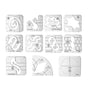11 Pcs DIY Quilting Template Set Domestic Sewing Acrylic Templates Ruler Series 5 for DIY Machine Quilting V1294-YM0523-10334657