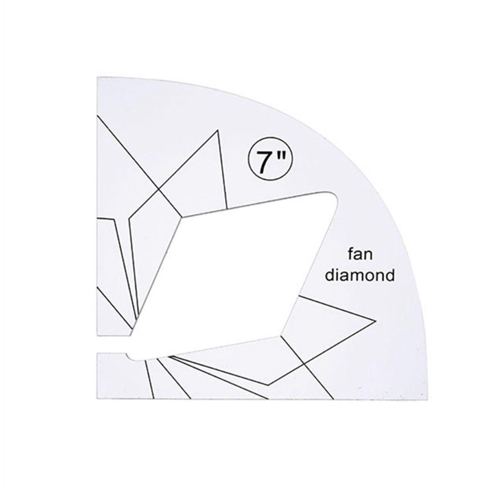 11 Pcs DIY Quilting Template Set Domestic Sewing Acrylic Templates Ruler Series 5 for DIY Machine Quilting V1294-YM0523-10334657