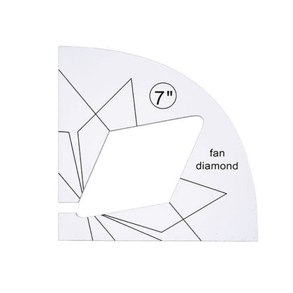 11 Pcs DIY Quilting Template Set Domestic Sewing Acrylic Templates Ruler Series 5 for DIY Machine Quilting V1294-YM0523-10334657