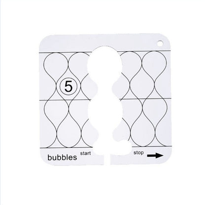 11 Pcs DIY Quilting Template Set Domestic Sewing Acrylic Templates Ruler Series 5 for DIY Machine Quilting V1294-YM0523-10334657