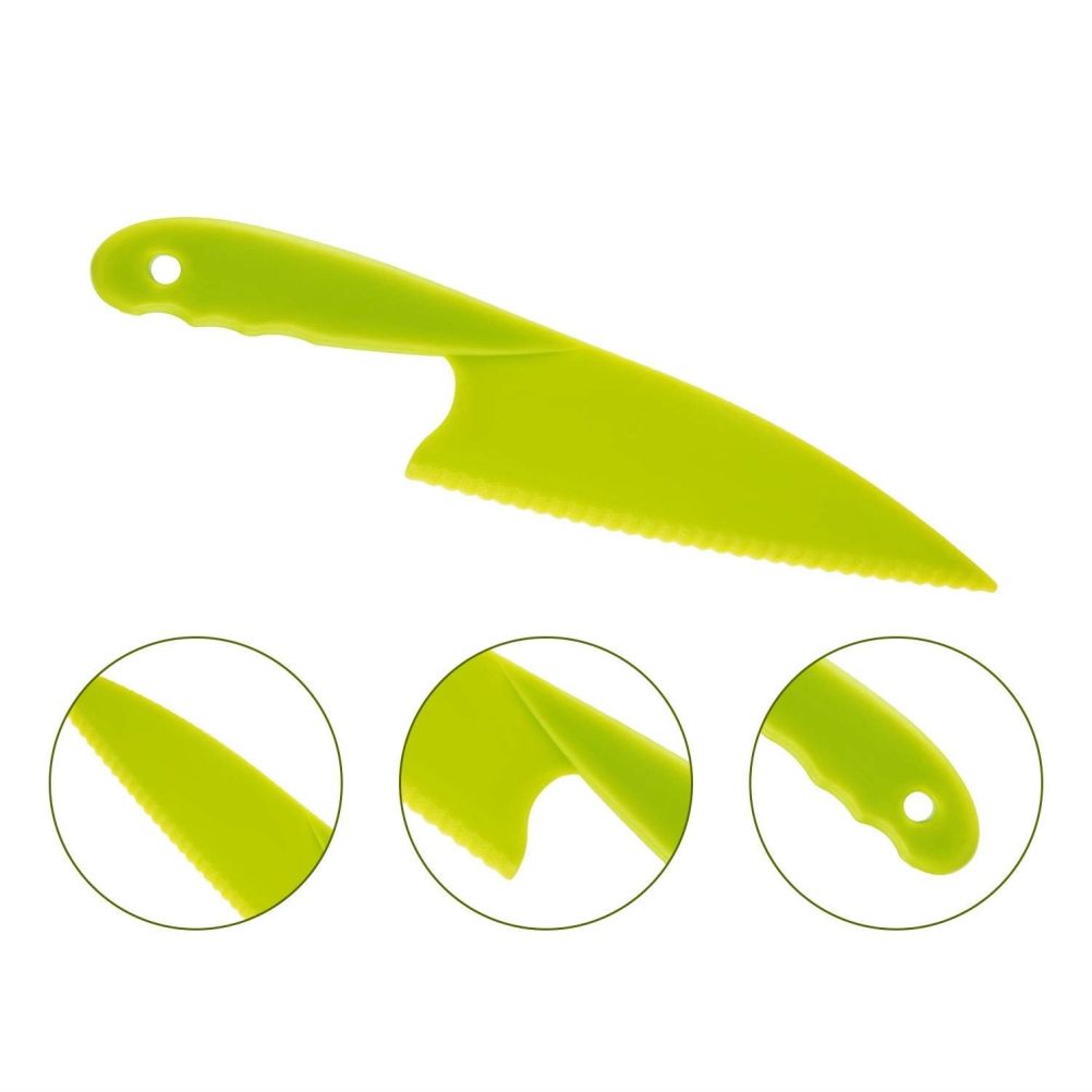 8Pcs / Set Kid Plastic Kitchen Cutter Set Children Safe Cooking Chef Nylon Cutter for Fruit Bread Cake Salad V1294-YM0523-10334663